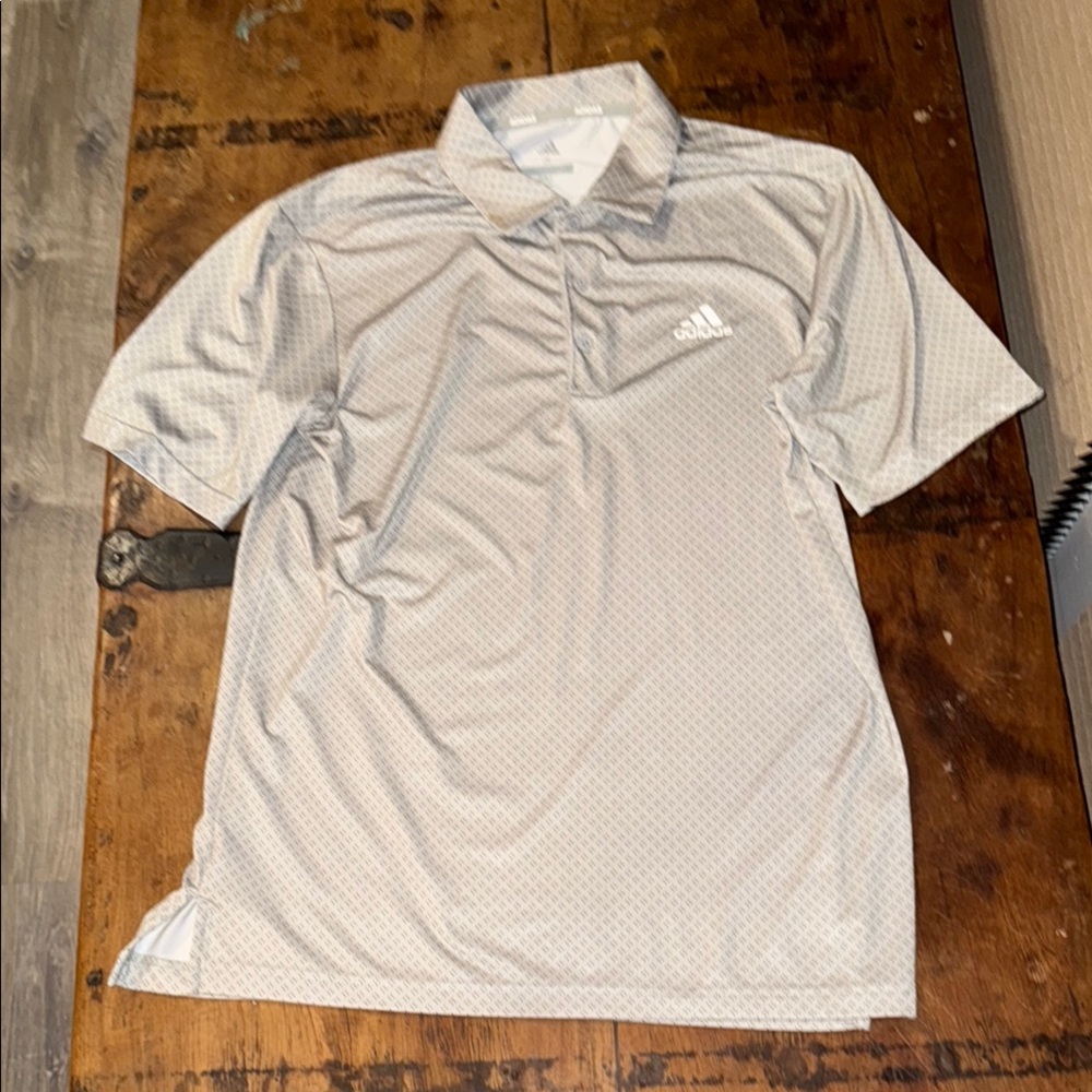 Adidas Gray Athletic Polo Shirt